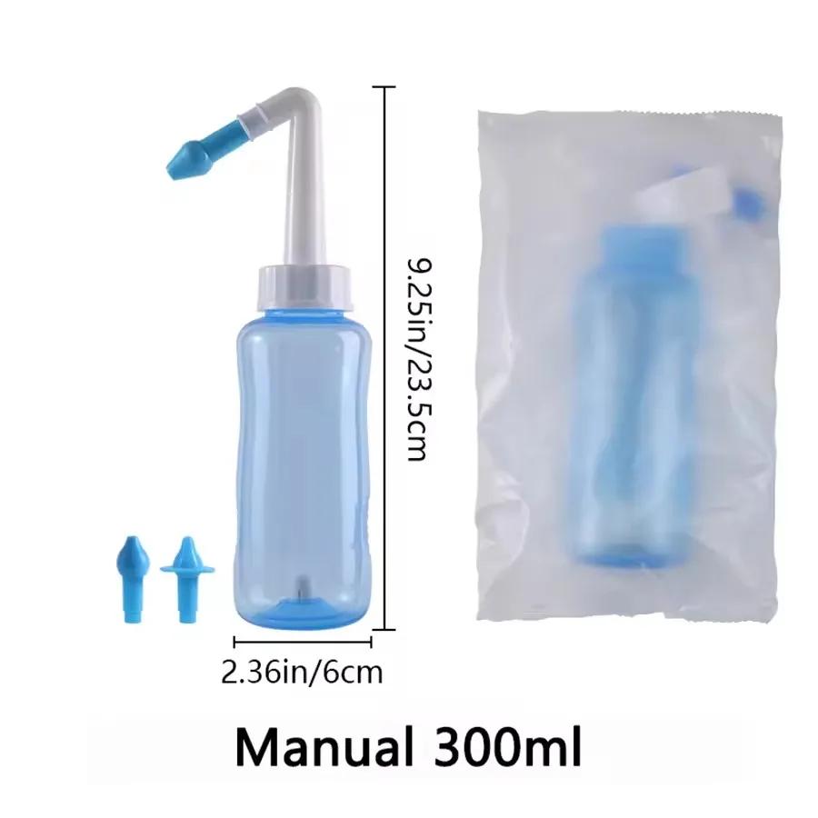 

300-500ML Nasal irrigator Nasal Rinse Bottle Nasal Wash Cleaner Nose Protector Avoid Allergic Rhinitis Adults Children Neti 300ML