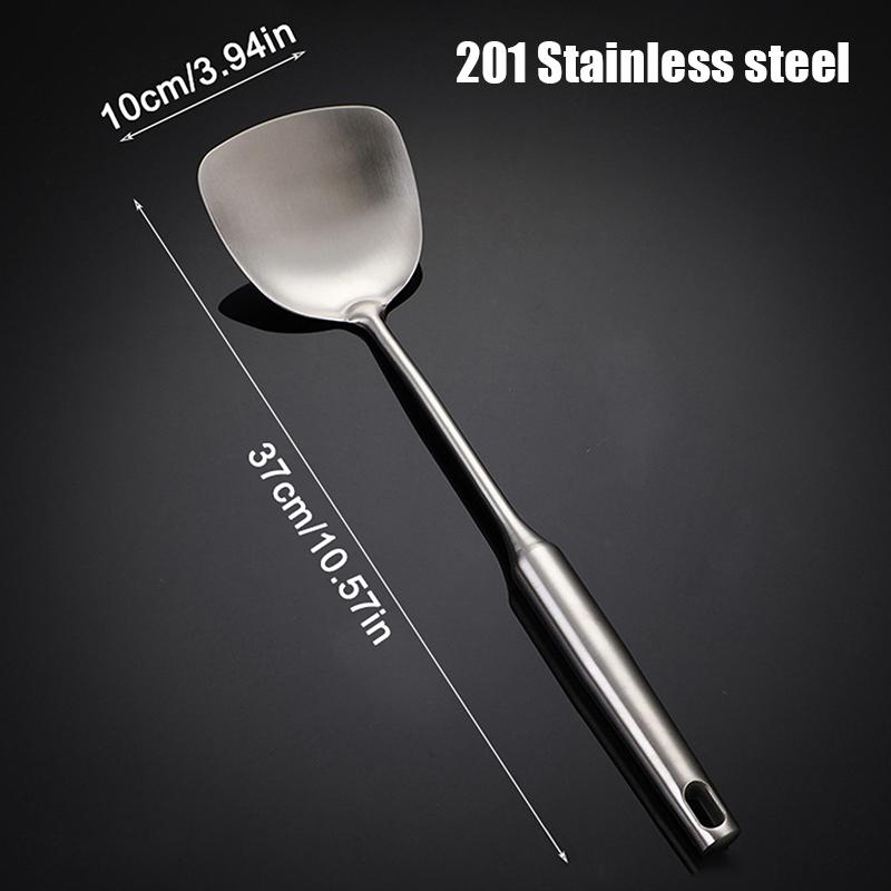Hot Sale 304/201 Stainless Steel Spatula And Spoon Heat Insulation Hollow Handle Cookware Kitchen Utensil For Family