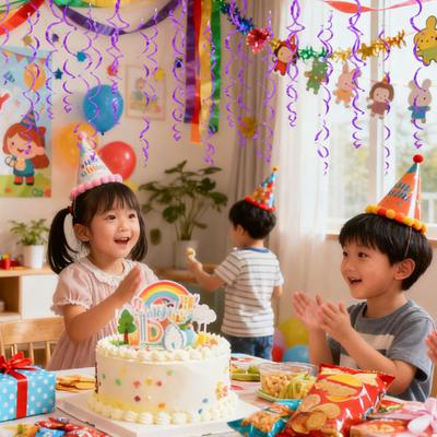 6 Stück Bunte Deckenwirbel Folien Dekorationen Plastik Hängende Spiralstreamer für Hochzeit Geburtstag Abschlussfeier Neujahrsparty Dekoration