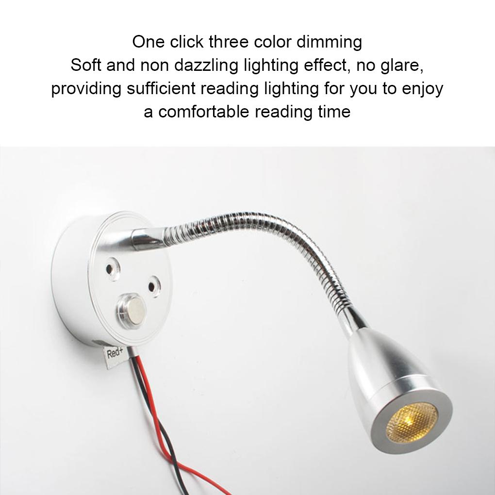Black Led Reading Lamp Safe To Long-lasting Versatile Wide-angle Beam Led Reading Light Wall Light