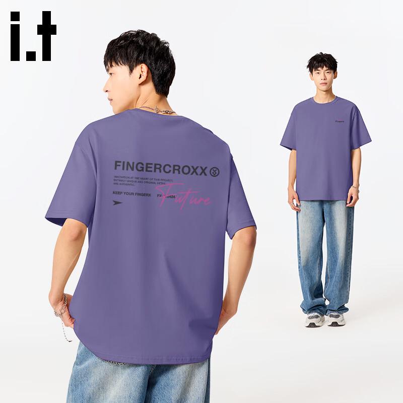 Fingercroxx IT Men's Loose Fit Cotton Short Sleeve T-Shirt