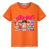 t shirt for kids boy 10year Saja Boys Print Cute Tops y2k kpop demon hunters Kawaii Tees 100%Cotton anime Short girls clothes