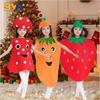 Fruit and Vegetable Performance Costume Parent Child Dance Outfit Christmas Party Stage Dress Up Holiday Decoration
