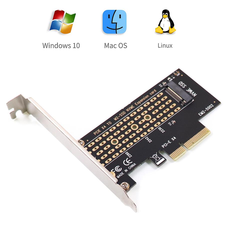 M Key M.2 NVMe SSD to PCI-e 3.0 x4 Adapter Converter Card NVMe to PCIe Adapter