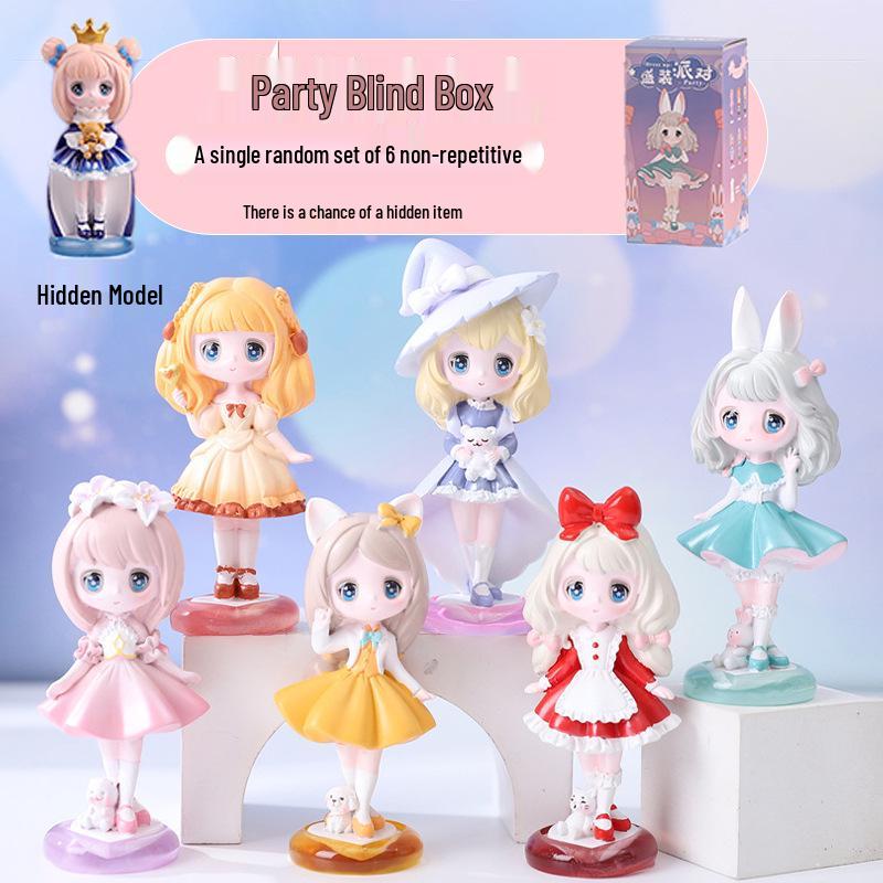 Mythische Tier-Serie: Antike neunschwänzige Fuchs Blind Box Figur zur Schlafzimmerdekoration