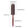 Boar Bristle Wood Roller Comb for Straight & Curly Hair Styling