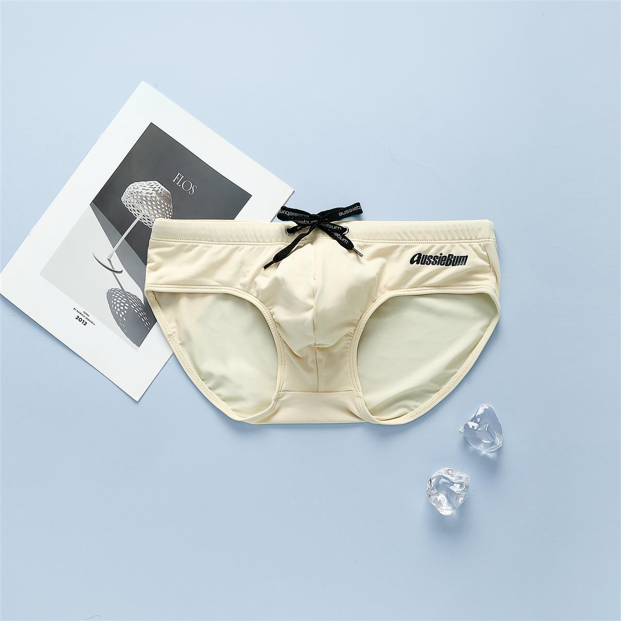 

Мужские модные эластичные плавки aussiebum с низкой посадкой XL телесный