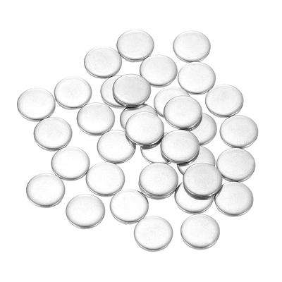 Uxcell 50-Piece Stainless Steel Discs, 10mm Diameter, 1mm Thickness, 304 Stainless Steel, Circular Metal Stamping Blank Tags, Pendants, Name Tags,