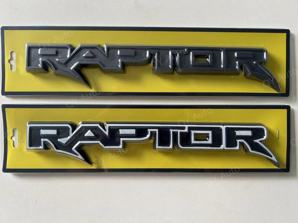 TMON9 Ranger Raptor Letters Fit for Ford Ranger Raptor Tailgate Badge Raptor Type Model Rear Gate Badge 3D Badge Modified