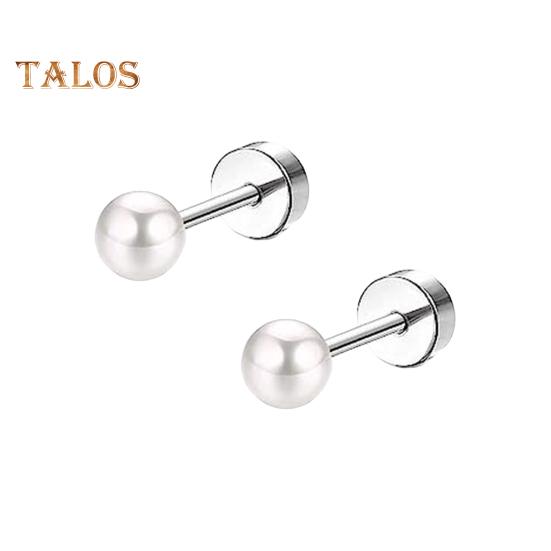 

1 пара женских сережек с искусственным жемчугом, повседневные серьги-гвоздики унисекс для пирсинга, серьги-гвоздики из сплава, украшения для ушей на вечеринку или выпускной белый