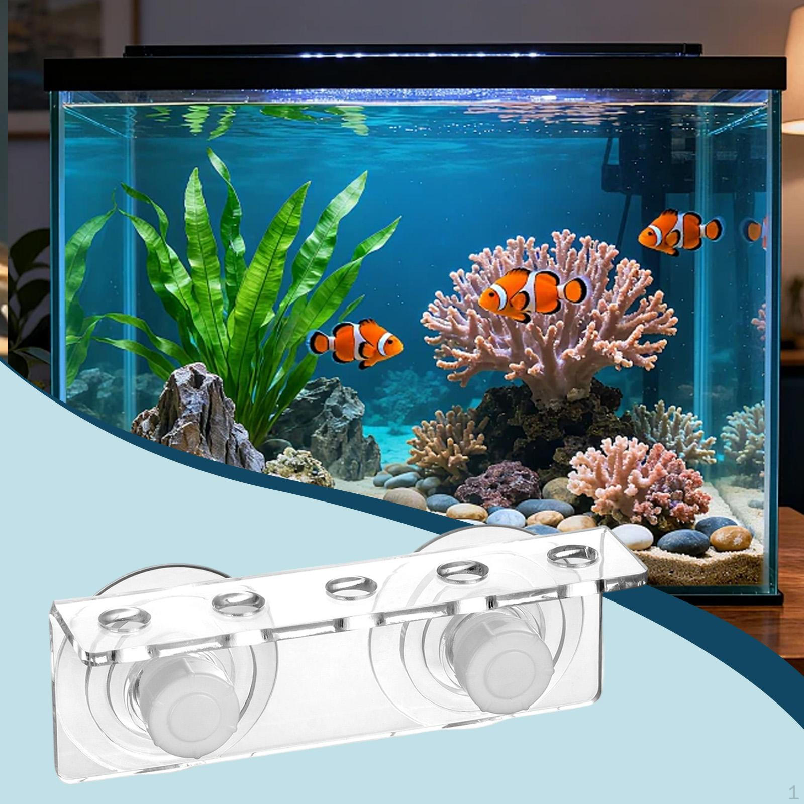 

Rack Acrylic Efficiency Support Holder Double Suction Cups Household Aquarium Stand Coral Broken 5 holes
