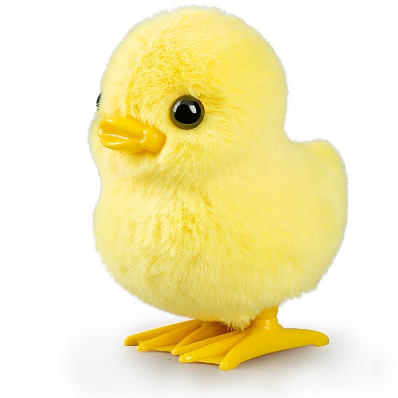 Childrens Plush Mechanical Toy Small Chicken Moving Function Toddler Fun Gift