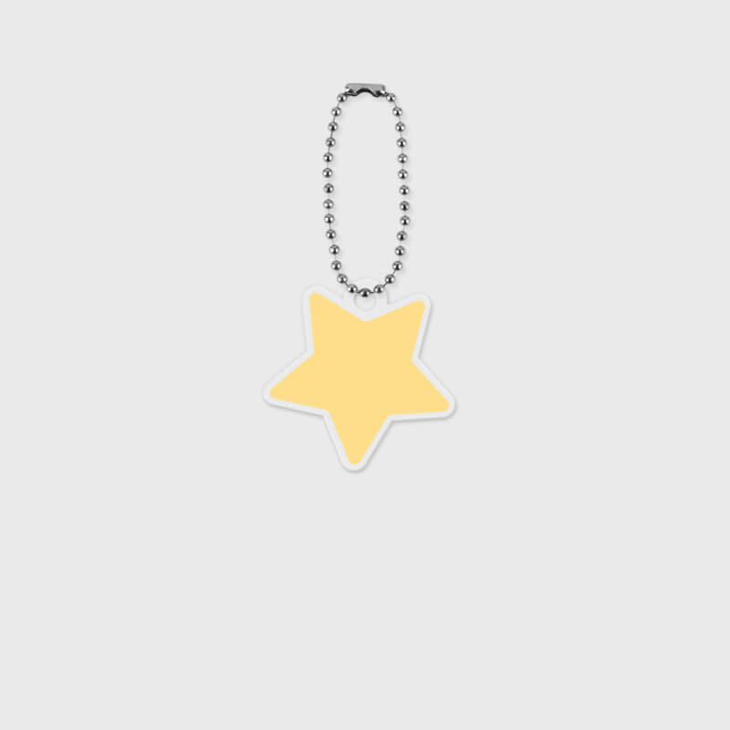 Yellow Star Acrylic Keyring Single product