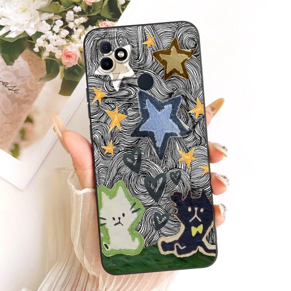 For Itel Vision 1 / P36 / Vision 1 Plus / Itel P36 Play L6005 Fashion Dusk Beach Painting Phone Case Soft Silicone Cover Bumpers