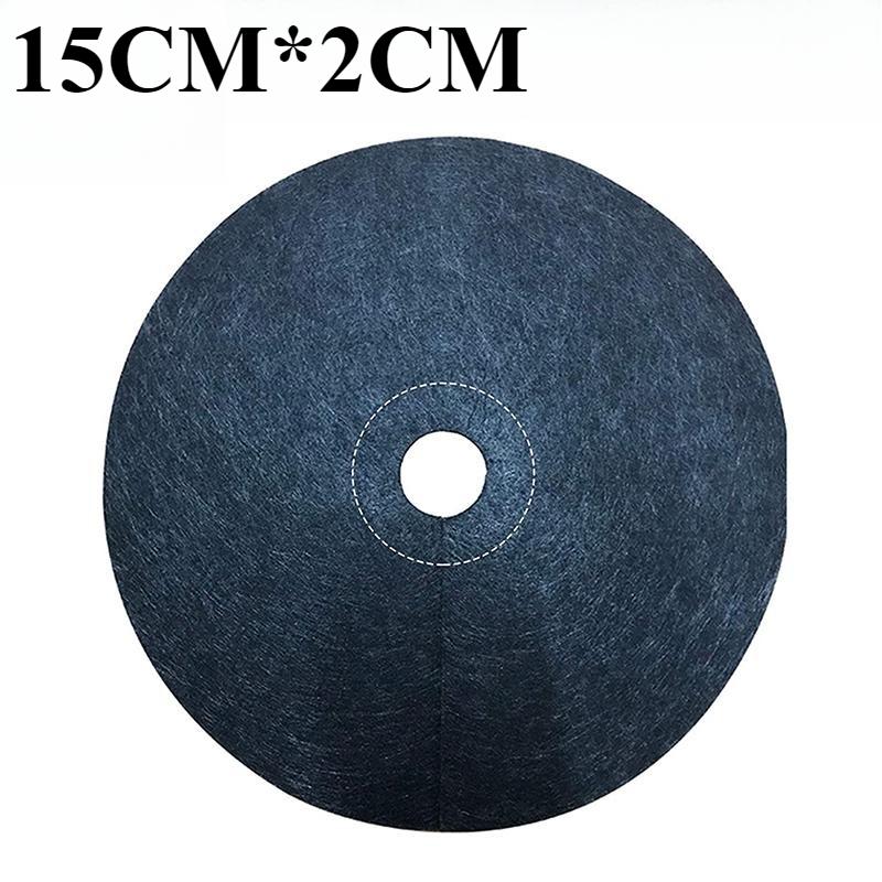 

5 шт. Тканий мат для боротьби з бур янами Мульчувальне кільце для дерев Захисний мат для дерев Багаторазовий бар єр для бур янів для контролю бур янів Захист коренів 15CM*2CM,1PC