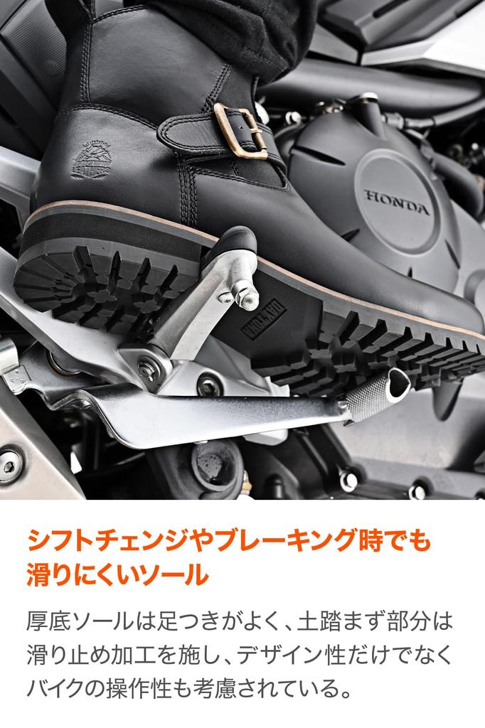 Daytona Motorcycle Side Gore Boots Genuine Leather Cowhide Leather Shift Pad Black 29188 23.5cm/Women's Pad/Cushion Built-in HBS-008