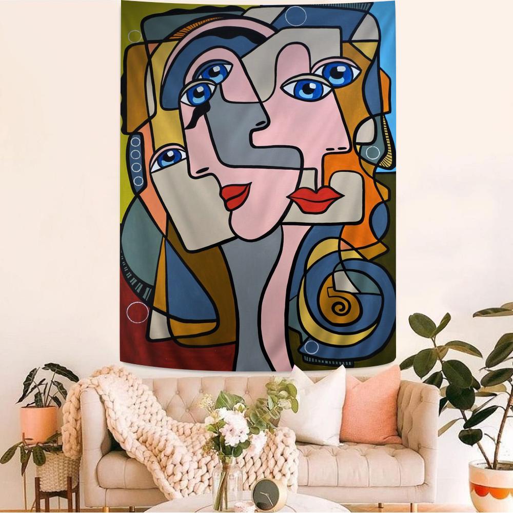 Artist Pablo Picasso Tapestry Art Printing Japanese Wall Tapestry Anime Wall Hanging Home Decor