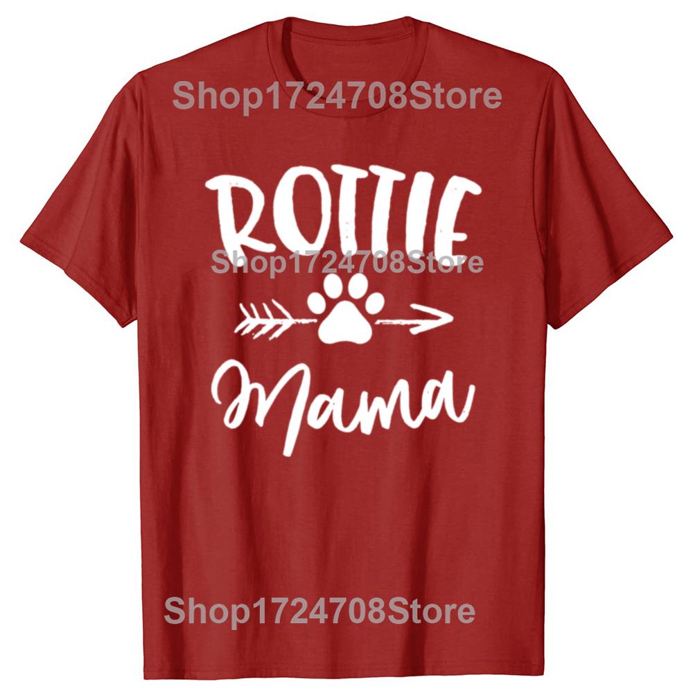 Funny Rottweiler Dog Graphic Tshirts Men Womens Fashion Casual Tshirt 100 Cotton Loose Oversized Rottle Mama T Shirt S