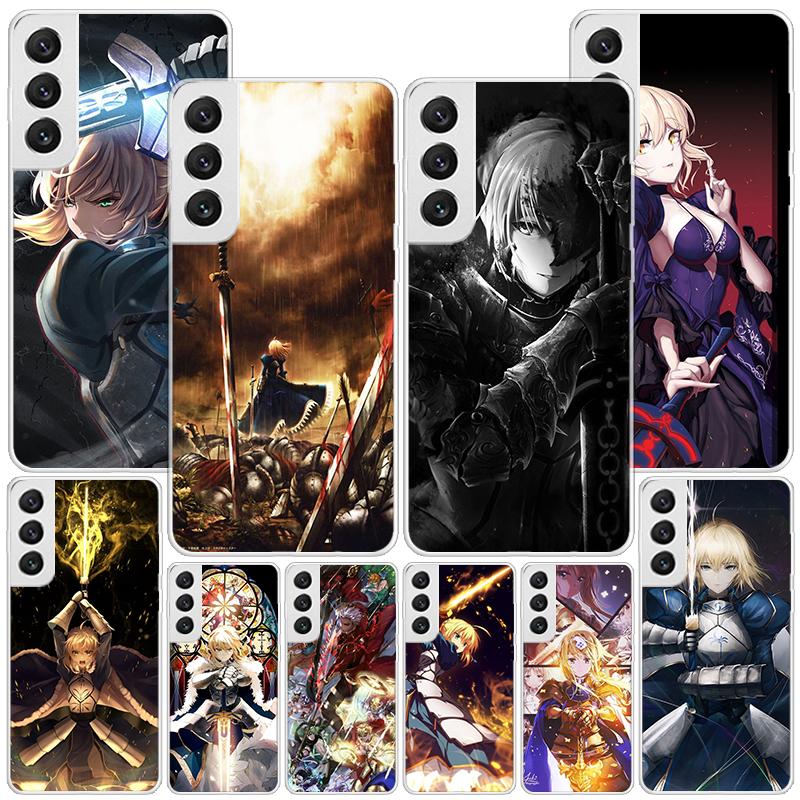 Fate Zero Stay Night Saber Phnoe Case for Samsung Galaxy S26 S25 Edge S23 S24 Ultra S22 Plus S21 S20 FE Unique Cover Soft Coque