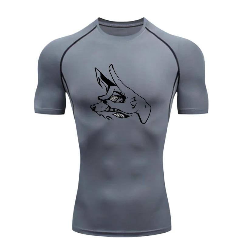 Sports T-Shirt Training Fitness for Men's Compression Short Sleeve for Men Athletic Tees Workout Comfortable Sweat Absorbing Tight Fit