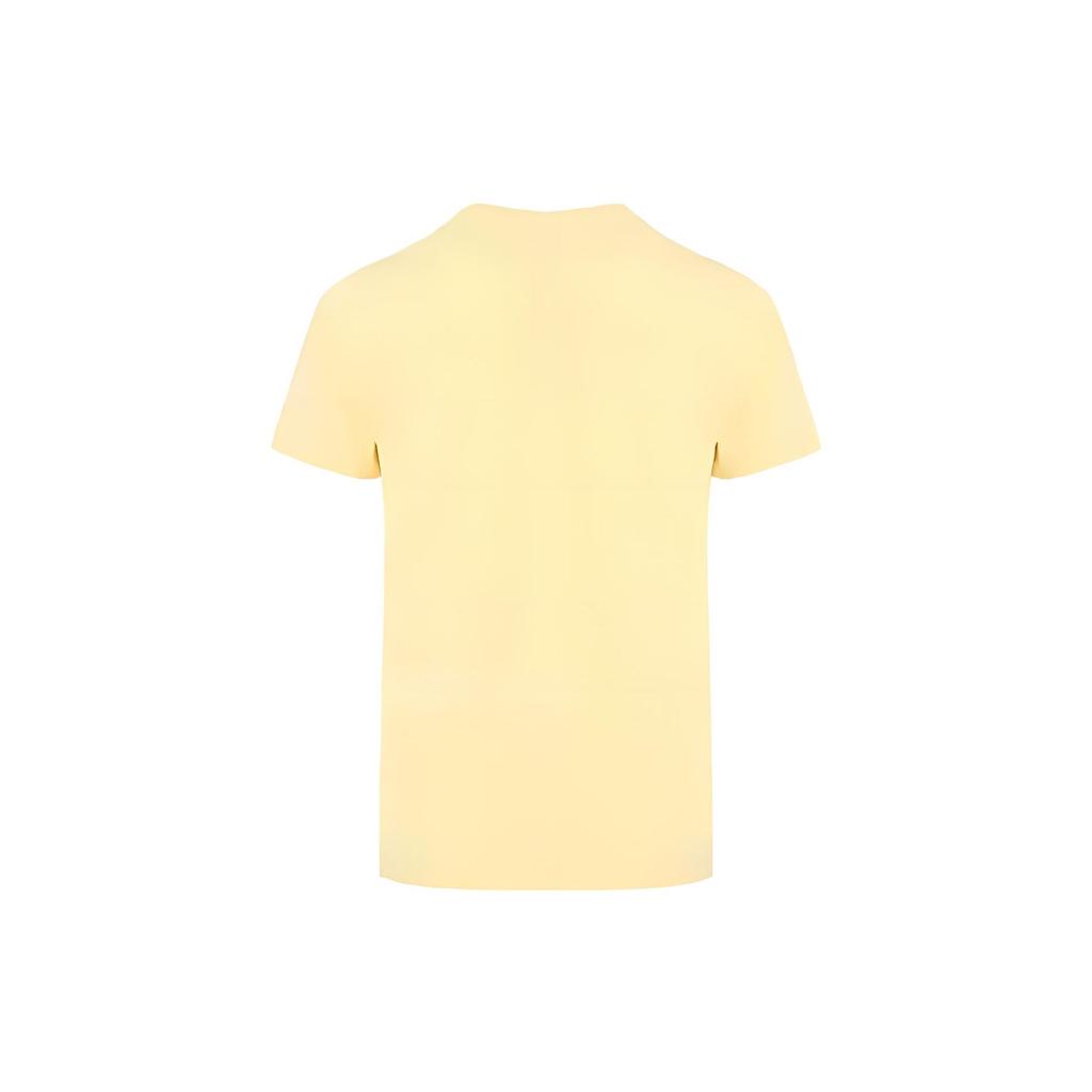 Vans Logo Print Round Neck Casual T-Shirt Unisex Tops Light-Yellow VN0A4MM686V
