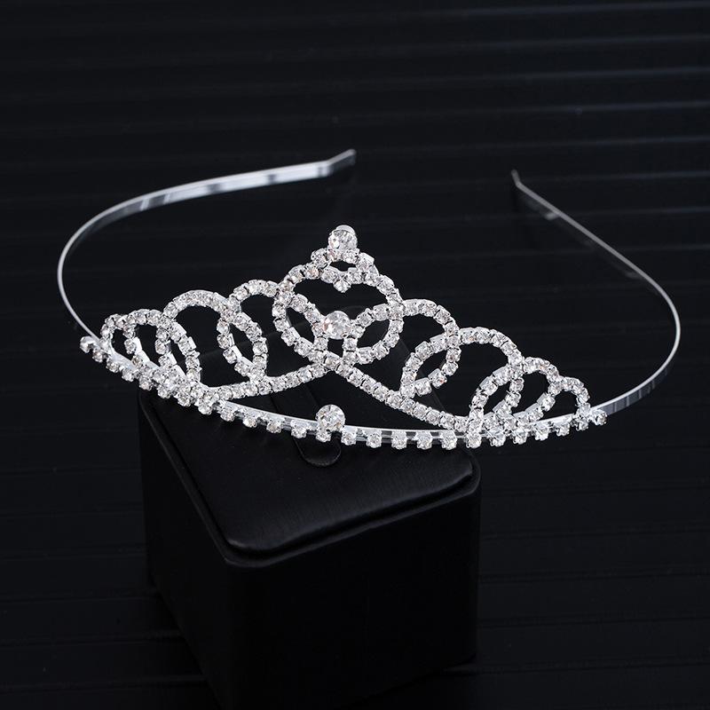

Модная диамантовая корона любви, корона из страз для свадебной вечеринки, детская корона для выступлений, повязка на голову с любовью, аксессуары для волос