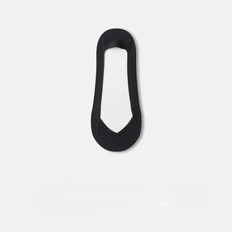 Female Spring and Summer Thin Silicone Non Slip Non Fall with Cotton Bottom Ice Silk with Invisible Socks