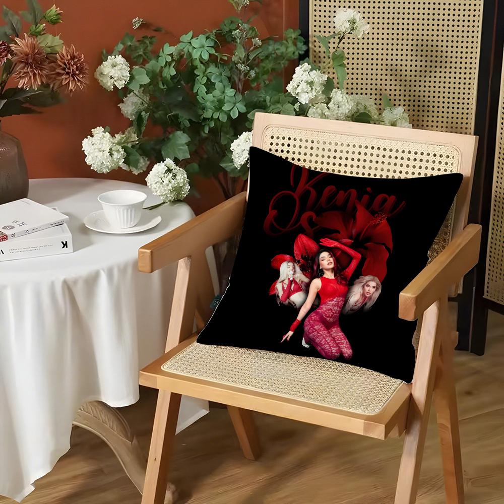 Singer KKenia OS Cushion Cover Silky Short Plush Invisible Zipper Dustproof Sofa Pillow Case for Home Decor