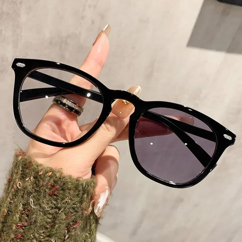 New Unisex Photochromic Glasses Ultra Light UV Blocking Anti Blue Light Computer Eyeglasses Fashion Outdoor