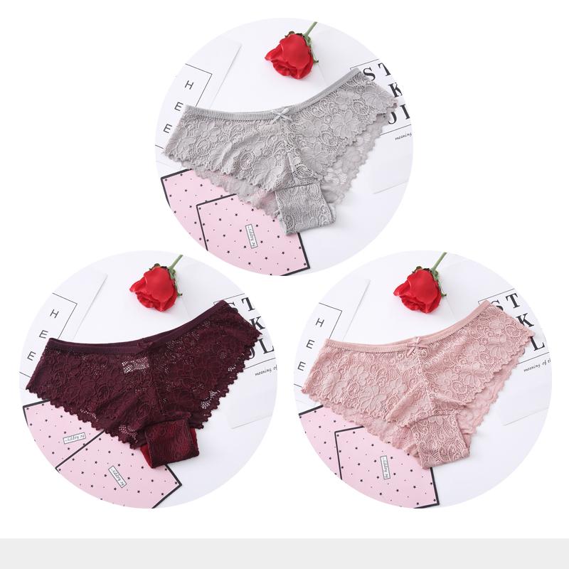 

Сексуальные трусики для женщин кружевные дышащие женские трусики прозрачные короткие трусы для девочек комплект M-XXL 3 шт/лот XXL