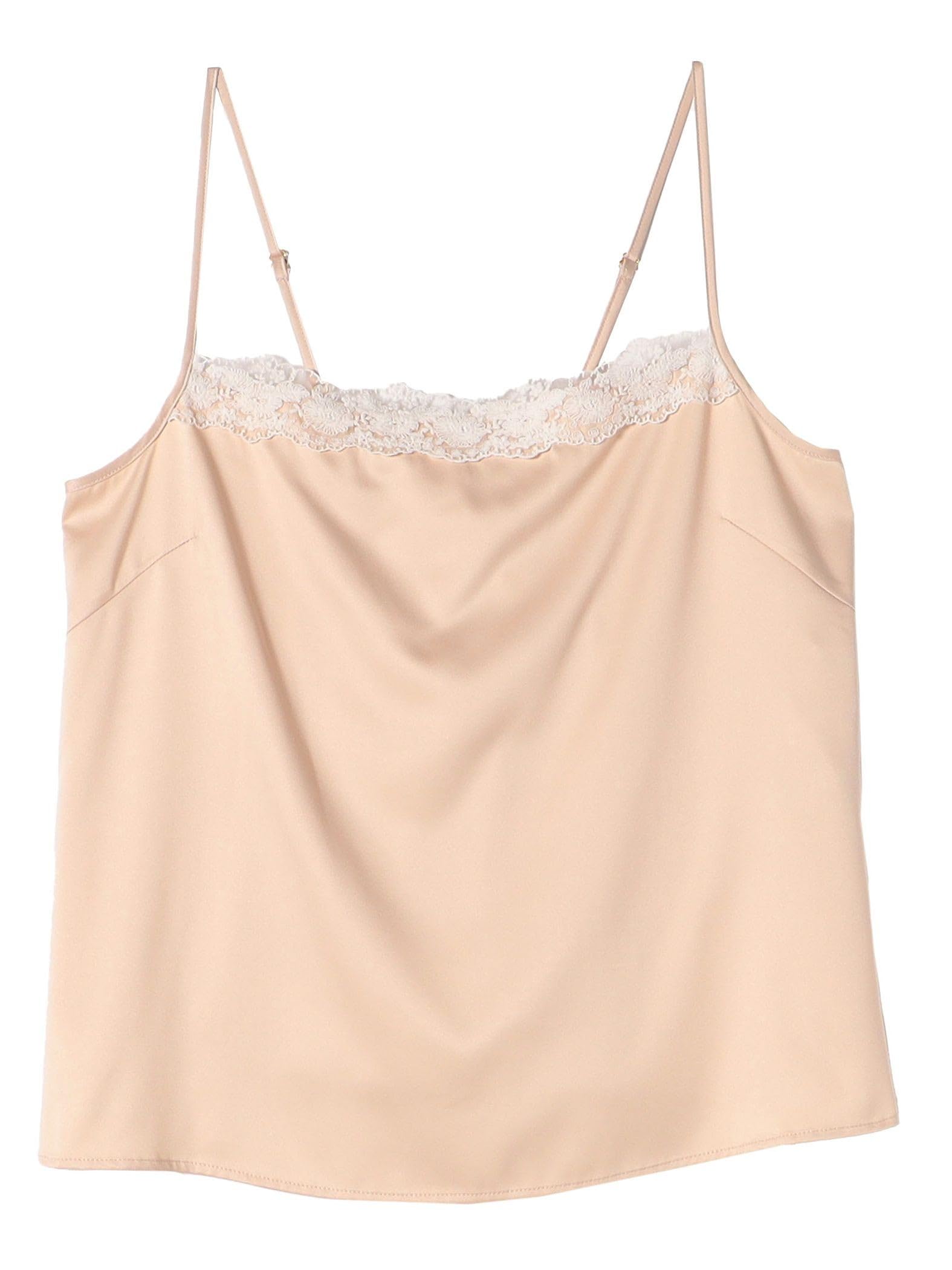 

Caranciel Машинная стирка Сатиновое кружево 0 Один размер Майка, 611810002, Бежевый,