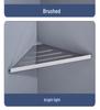 304 Stainless Steel Wall-Mounted Bathroom Corner Shelf for Shower & Shampoo Storage