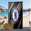 Пляжний рушник з принтом Chelsea FC, швидковисихаючий, м'який, портативний, великий прямокутний пляжний килимок для подорожей, басейну