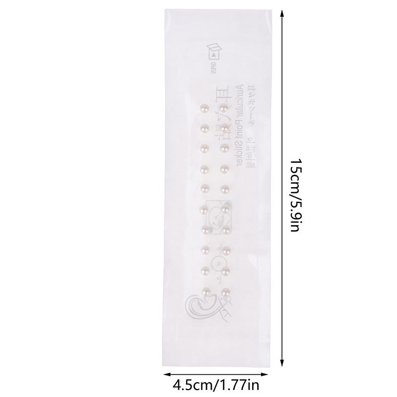 20/100/200Patches Pearl Ear Care Seed Acupuncture Auricular Disposable Ear Stickers Massage Therapy Needle Patch Auriculotherapy