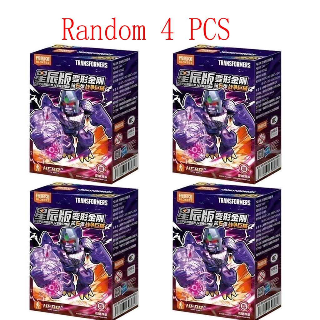 Original Blokees Transformers Defender Version Vol.4 Serie Blind Box Anime Zubehör Bauspielzeug Sammlermodell Lustige Geschenke