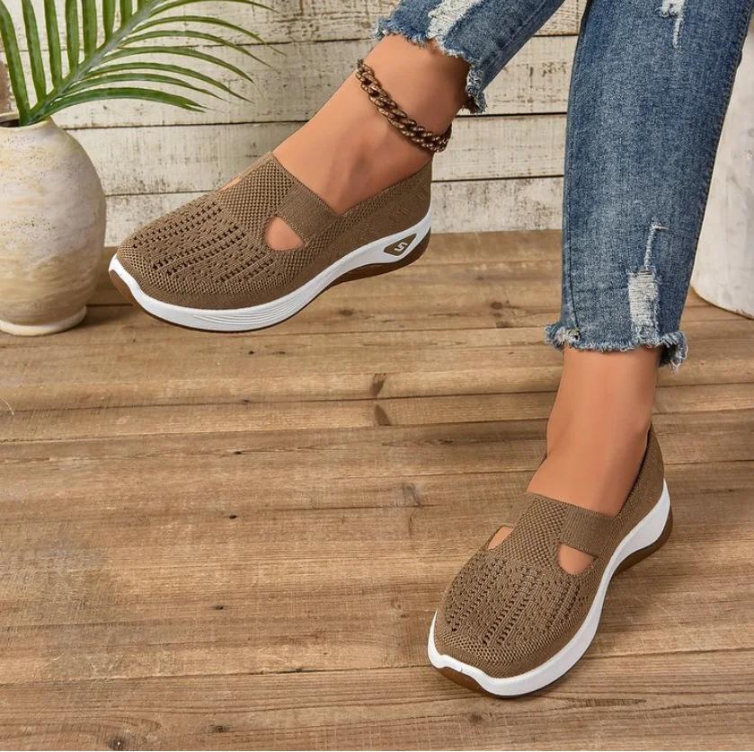 

Модные женские туфли весна/осень Flas Slip on Light Causal Loafers для женщин Outdoor Round Toe Flat Shoes Shallow Anti-slip Platform Shoes 43 темные хаки