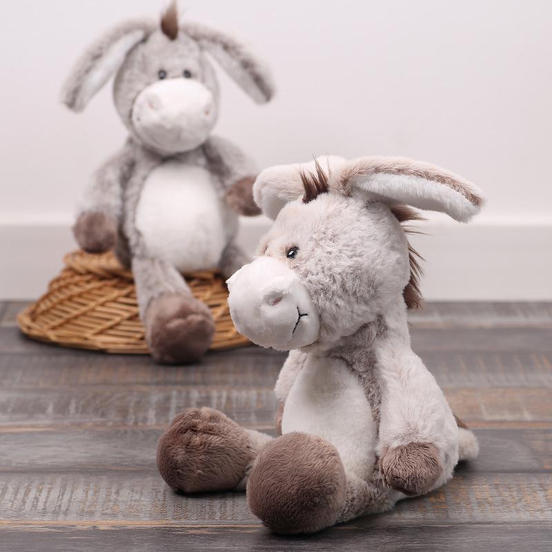 Four-Leaf Clover Long-Eared Donkey Plush Toy - Girls' Comfort Gift