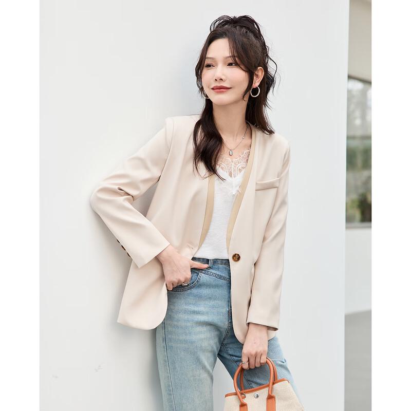 TERRE BLEUE Women's Casual Blazer Jacket