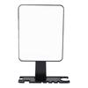 Fogless Shower Mirror with Storage Rack Wall Mounted Water Proof Shower Shaving Mirror Black