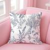 Simple, Classic, Retro-Style Floral And Bird Pattern Cushion Cover Linen Pillowcase Cover Soft Decor For Sofa Home Room