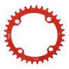 Bike Round Chainring Aluminum Alloy Narrow Wide Tooth Single Chainwheel for Mountain Bikes Red