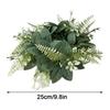 Artificial Wreath Candle Ring Faux Eucalyptus Leaves Spring Greenery Garland Pillar Candle Home Wedding Table Centerpiece Decor
