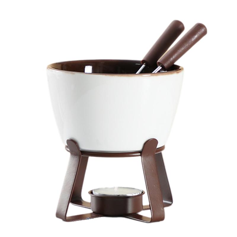 Chocolate Fondue Cup Set Melting Pot Set Chocolate Cheese Butter Cup