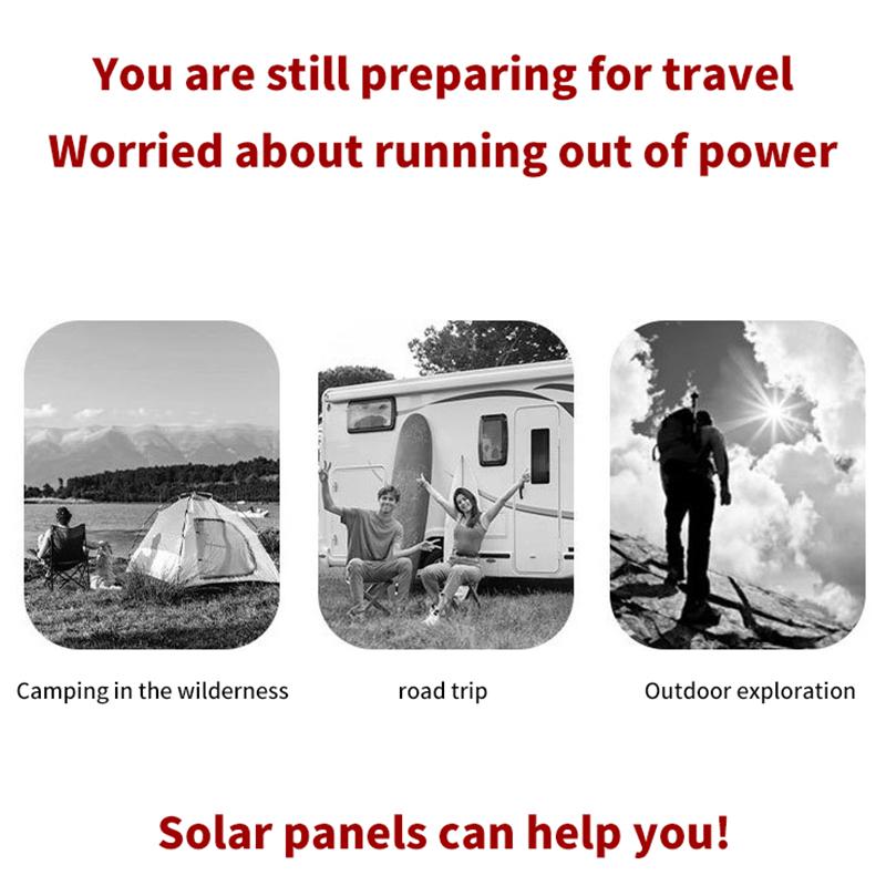 3W Multifunctional Solar Panel 6V Photovoltaic Panel Outdoor Mobile Phone Charger Emergency Power Supply For Iphone16 Huawei