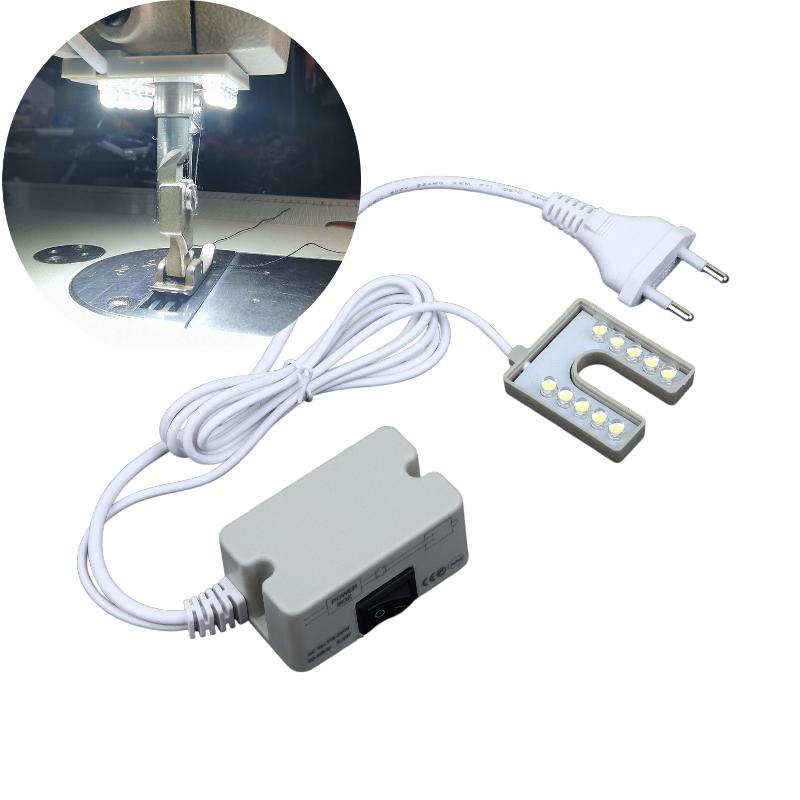 Eye Protection LED Sewing Lamp No Strobe Flexible Gooseneck Magnetic Base for Sewing Machine Quilting Work