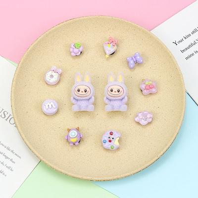 Labubu Three-dimensional Accessories with Matching Hole Shoe Buckles, Popular Accessories, Fashionable and Personalized Shoe Flower Gifts