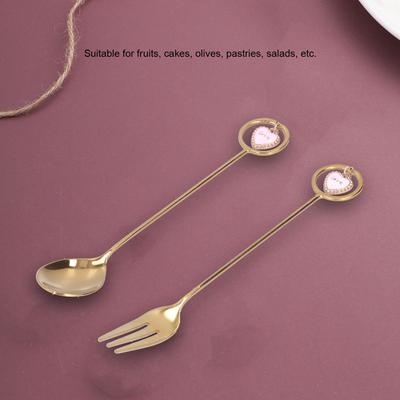 Fruit Fork Innovative Pendant Spoon Multipurpose Stirring Dessert Fork for Wedding Kitchen Hotel Kitchen Supplies Stirring Spoon
