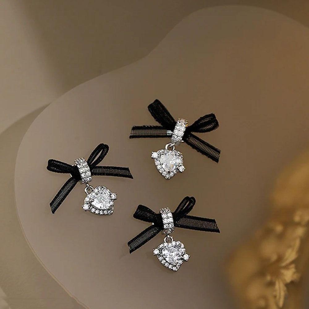 1 PCS Organza Bow Zircon Nail Art Accessories Lace Bow Love Nail Decorations  Nail Salon