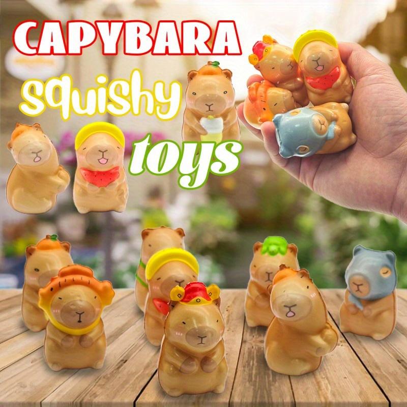 Non-Toxic 3/8/16 Pack Capybara Squeeze Toys Kapibara Slow Rising Small Animal Toys Suitable For Party Favor Bulk Toys For Kids Adults