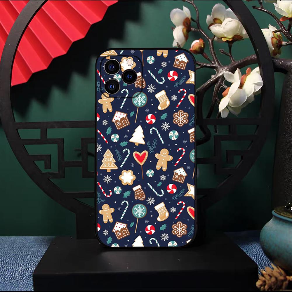 Christmas Santa Claus Snowman Phone Case For IPhone 17 Pro Max 16 15 14 Pro Max 13 11 X Xs Xr 8 7Plus Silicone Cover